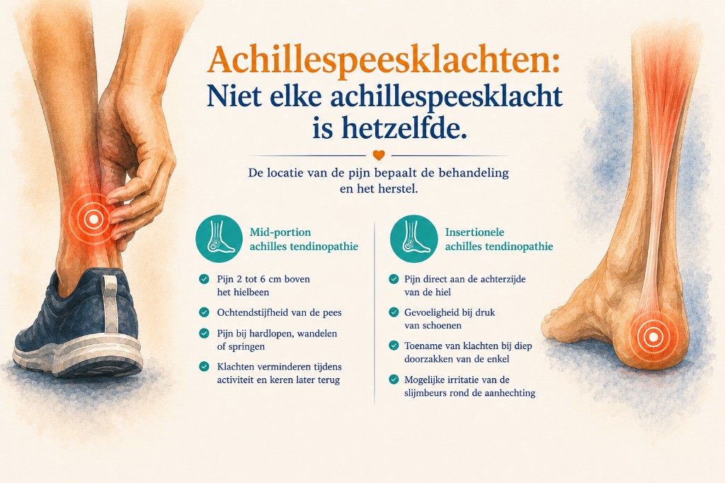 Achillespeesklachten: Niet elke achillespeesklacht is hetzelfde