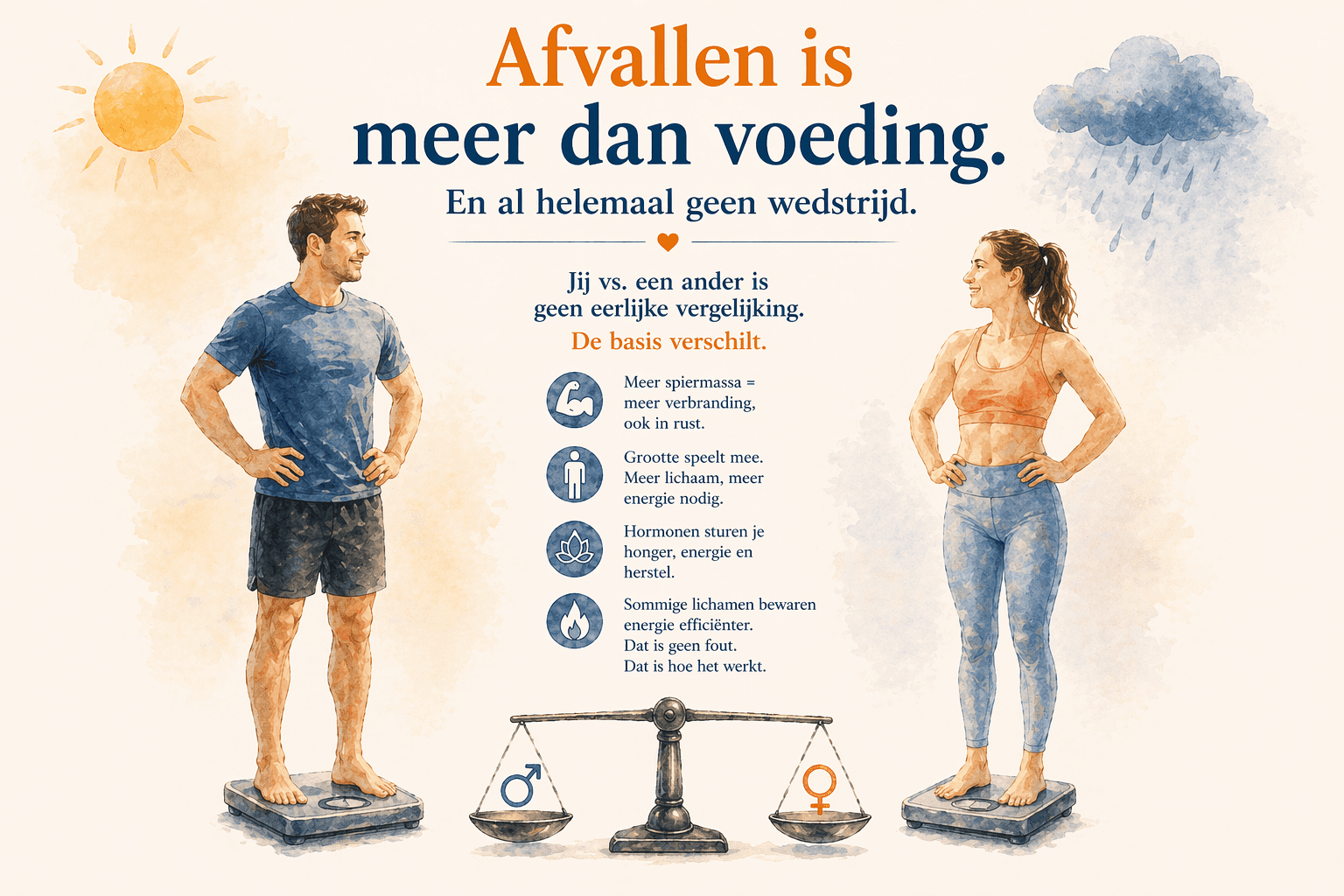 Afvallen is meer dan voeding