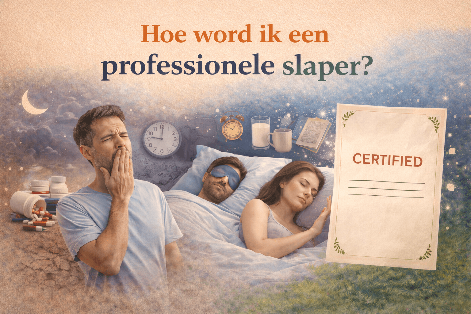 Hoe word ik een professionele slaper?
